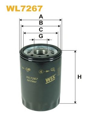 WIX FILTERS wl7267 -  Масляный фильтр